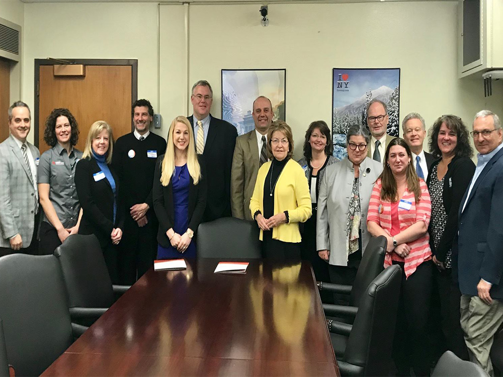 Hudson Headwaters Staff meeting with assembly members during the 2018 advocacy day